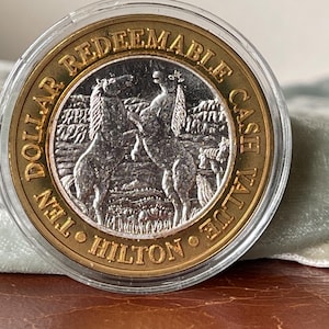 Vintage Silver Bouillon Coin .999 Pure Silver Hilton Hotel and