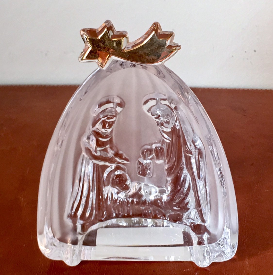 Mikasa Nativity Set crystal Golden Light Star with Tail Etsy