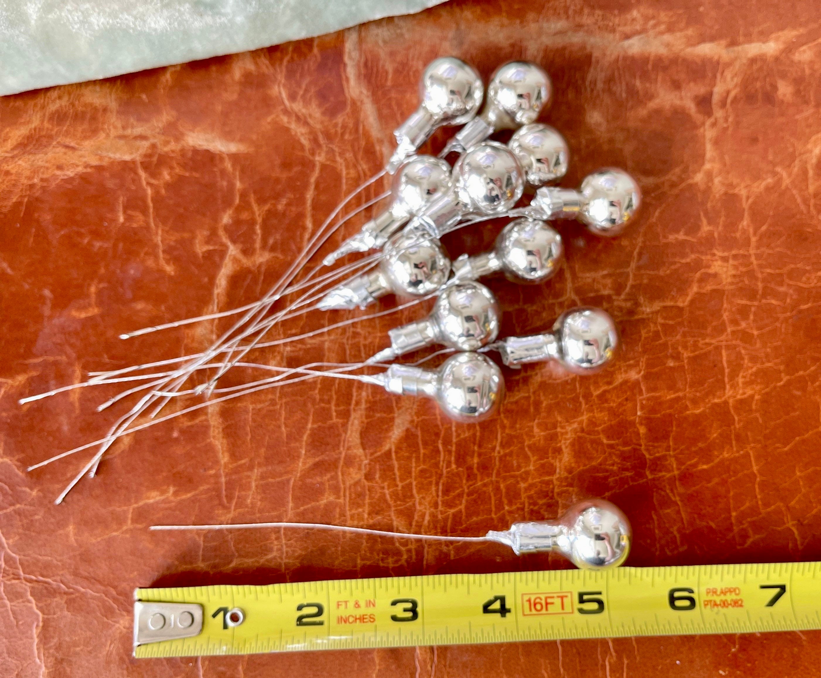 Vintage Mercury Glass Christmas Millinery Picks Corsage Etsy