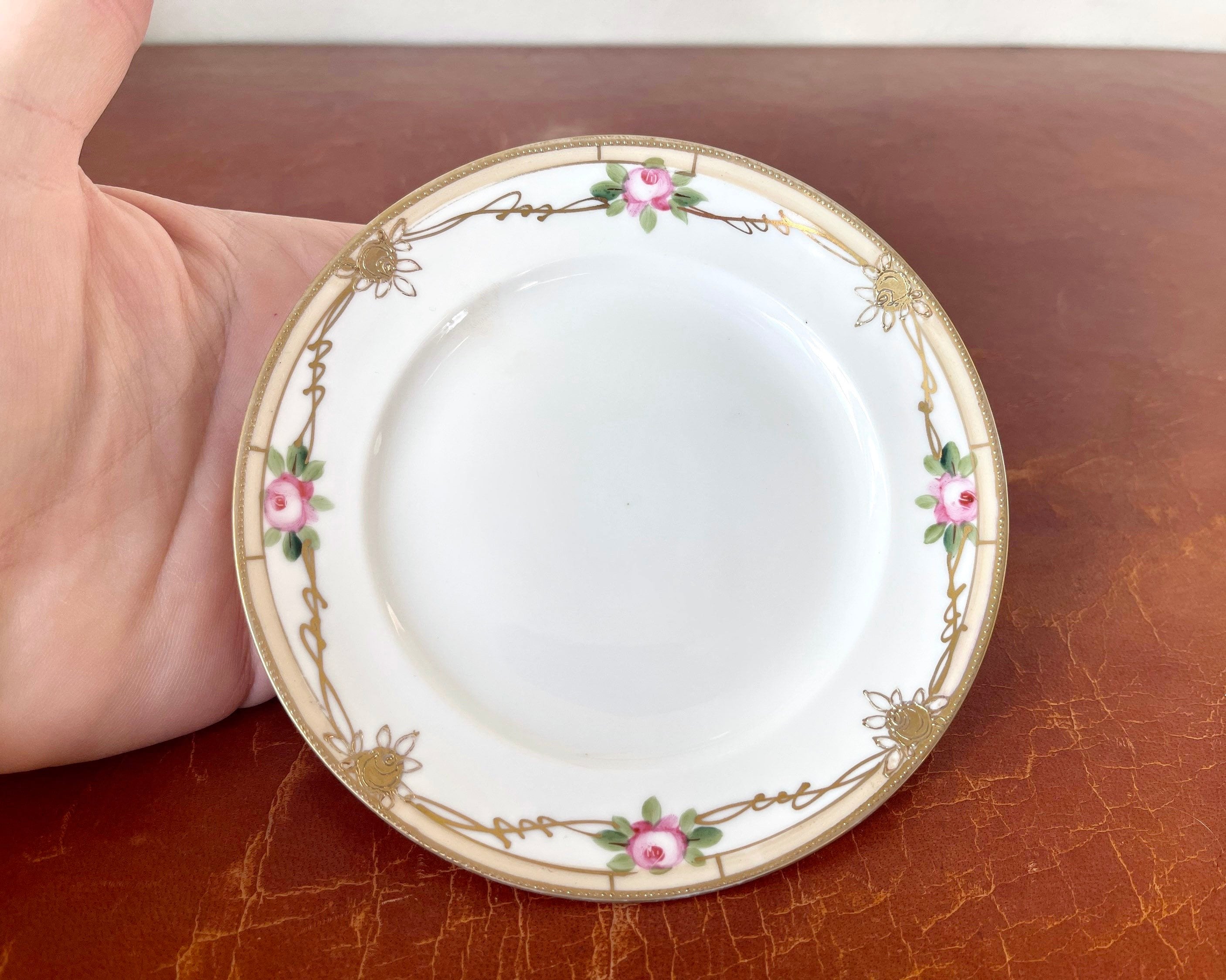 Antique Nippon Dessert Bread and Butter Plate/ Morimura Etsy