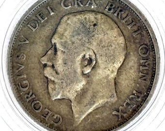 King George V Silver One Schilling Coin 1916 English Schilling SI1920