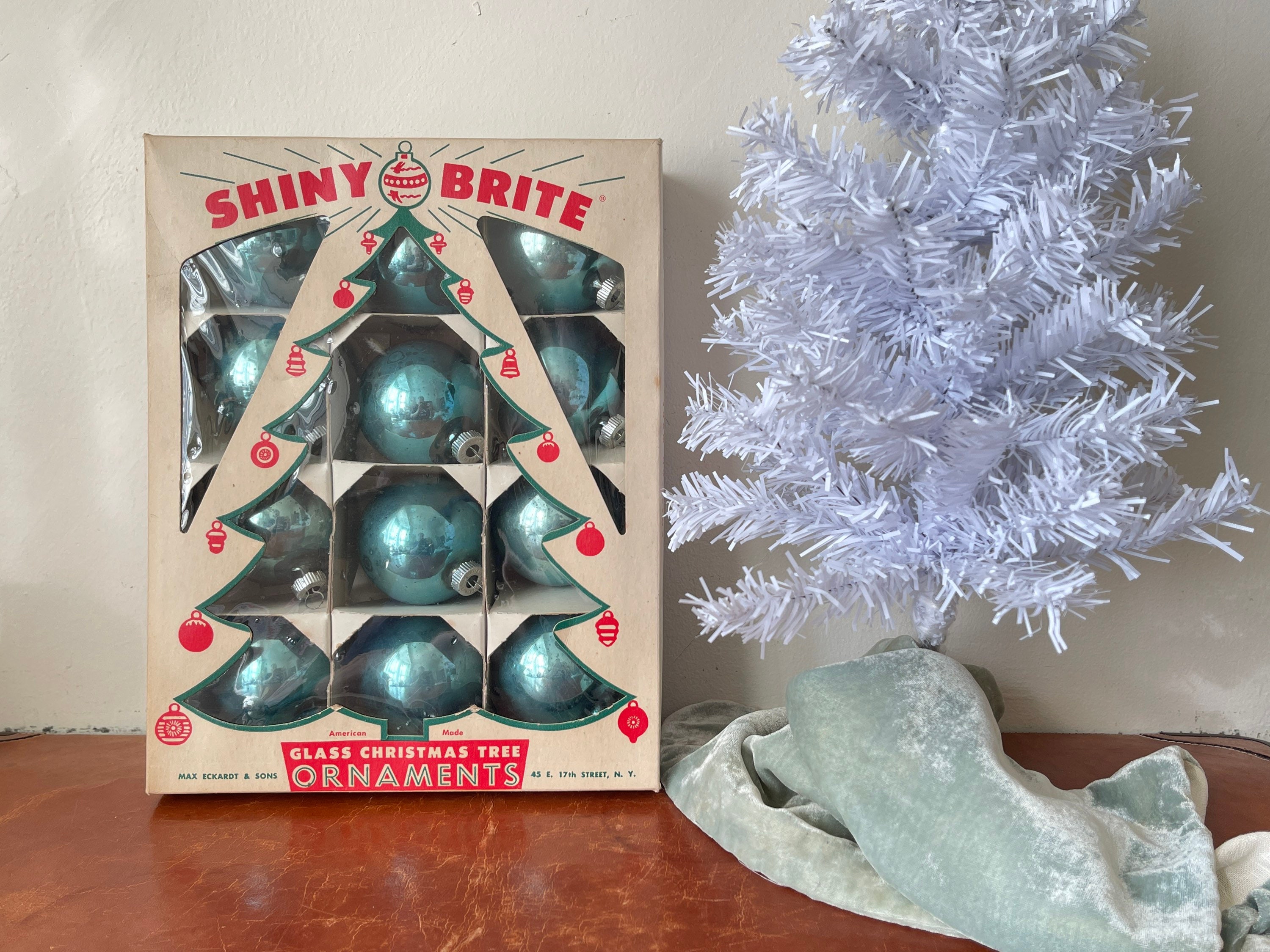 Vintage Mini Shiny Brite ORNAMENT BOXES Printable Instant Download  Christmas Miniature Box Ornament Diorama PDF Pattern Download 