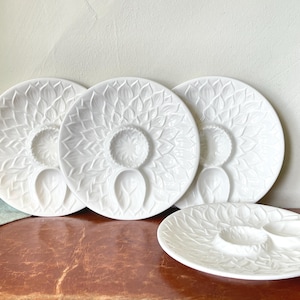 Vintage Italian Majolica Artichoke Plates Set of 4 1960’s Pottery Shabby Chic Cottage Style PC3762