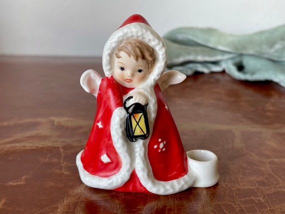 Goebel Angel With Lantern Candle Holders Set of 2 German Original Goebel  Engel Hand Painted 1958 Robson Design Christmas Angels PC3093 - Etsy