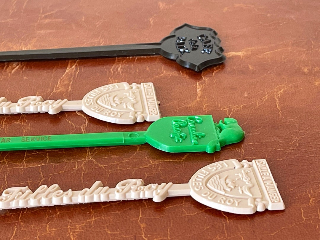 Vintage Cocktail Swizzle Sticks Canadian Hotel Train Midcentury Barware