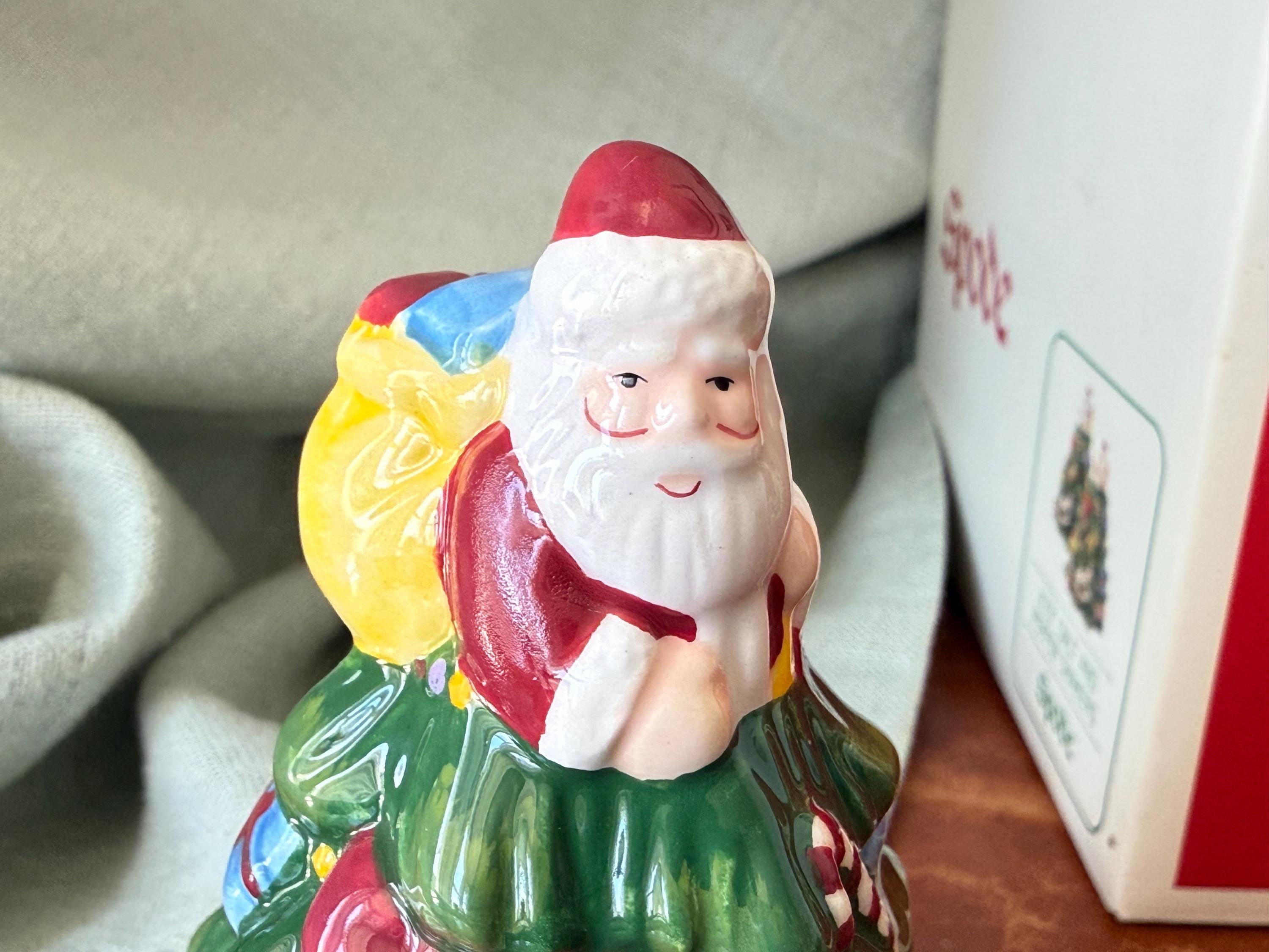 Spode Christmas Tree Salt and Pepper Shakers Hand Painted 3-D
