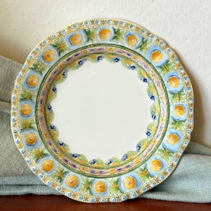 Gien Raphael Pattern Plate Rare Gien Bread and Butter Canapé Plate French Country Cottage Home PC4341