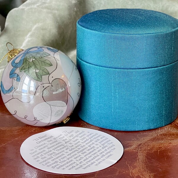 Chinese Painted Glass Ball - Etsy