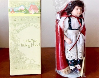 Vintage Avon Little Red Riding Hood Doll AVON Porcelain Collectors Doll New in Box and Packaging PC092