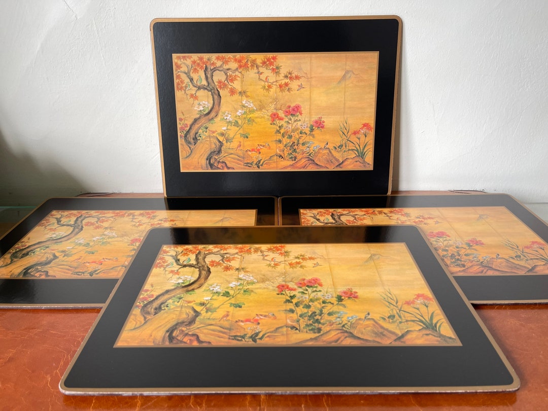 Vintage Pimpernel Chinese Screen Placemats Set of 4 1970s Etsy