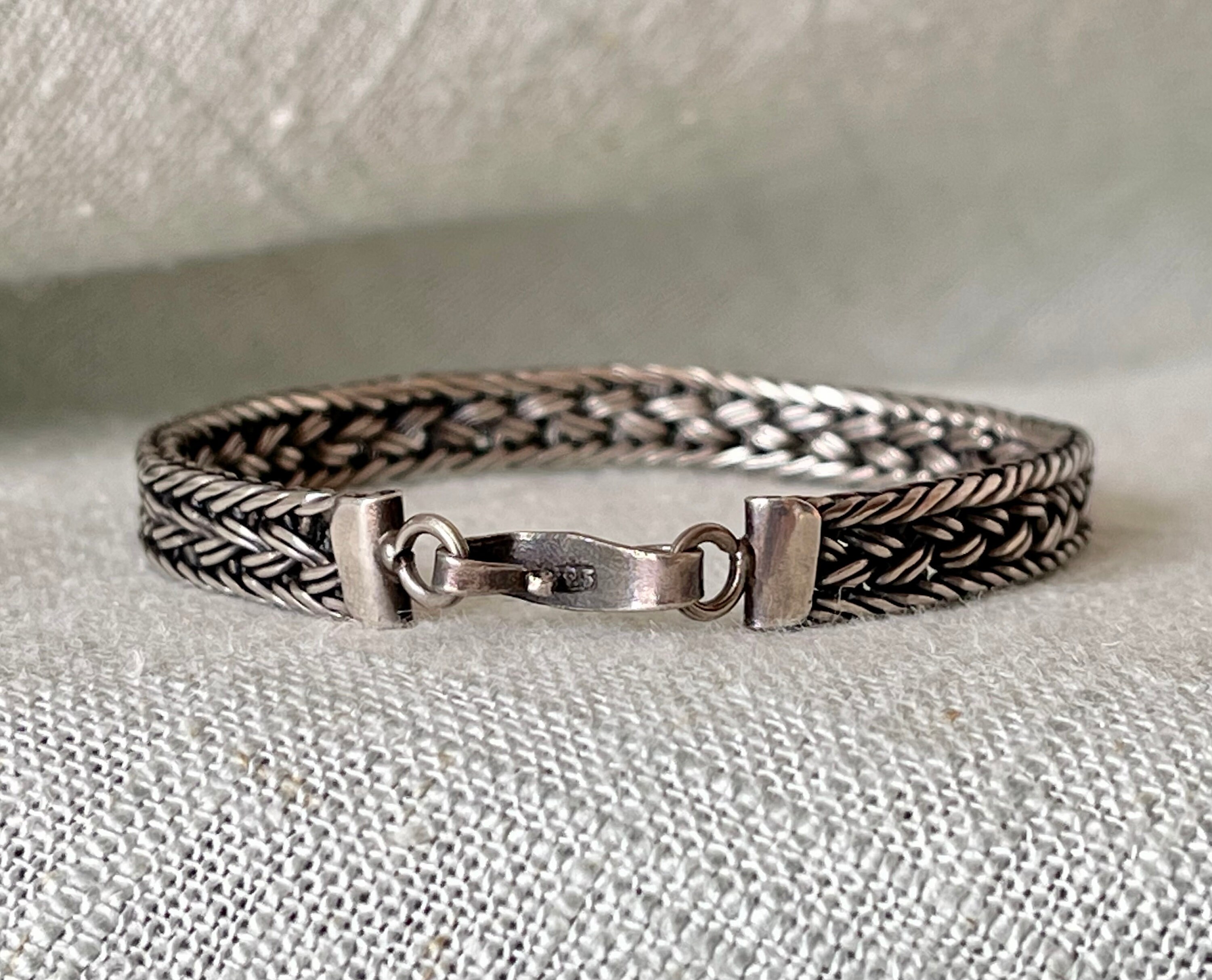 ブレスレット LABEL K FW21 BRAIDED FABRIC BRACELET (BR-TISSE_GREYLOVE) 34024093~grey_1736020127353_0.jpg