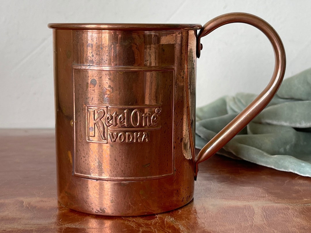 Vintage Moscow Mule Ketel One Copper Cocktail Mug Copper Cup With Brushed Copper Interior SI1368