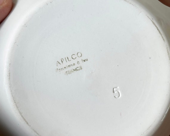 Vintage Au Gratin Dishes Set of 4 Apilco French Porcelain Baking Dishes Shabby Chic Cottage Kitchen PC353 Etsy Canada