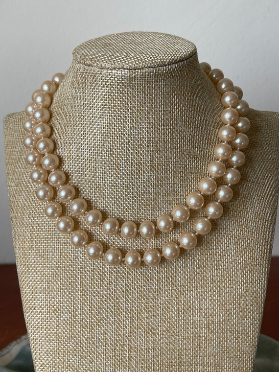 Pearl Necklace GSilver 31 Cream