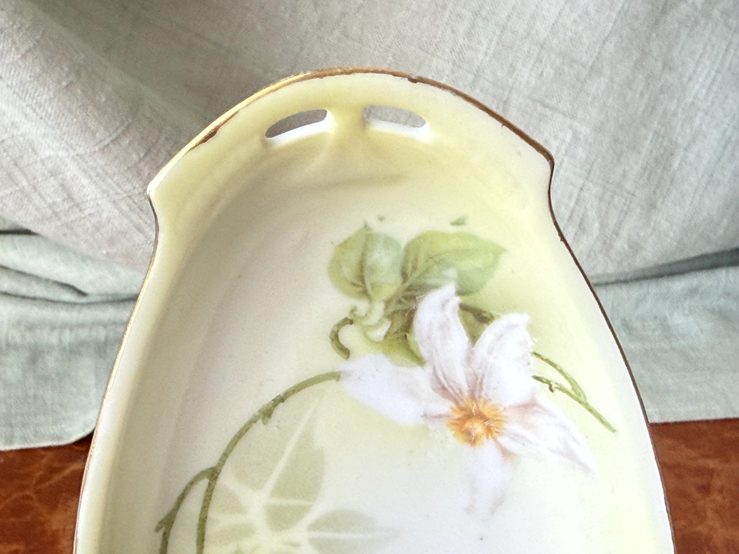 RS Tillowitz Silesia Hand Painted Porcelain Dogwood and Gilt