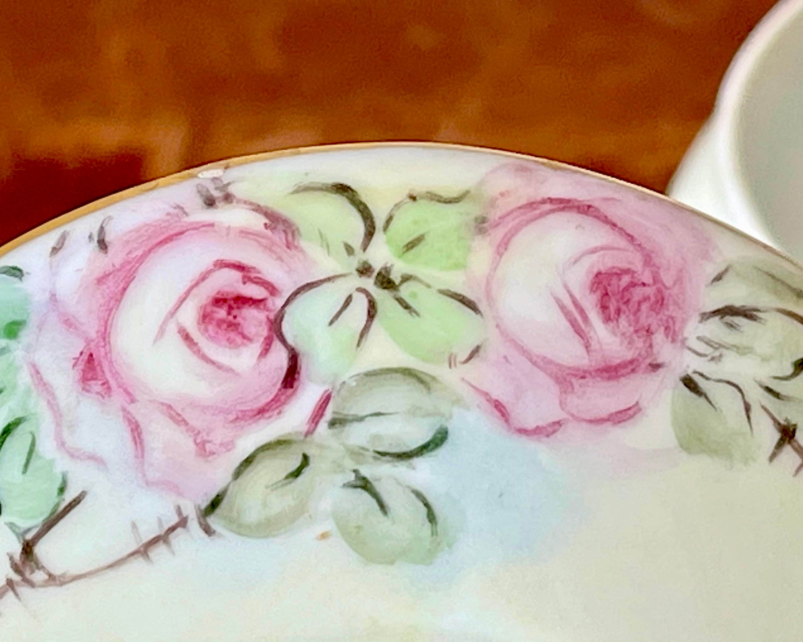 ANTIQUE HEINRICH H & Co BAVARIA W/ CROWN ARTIST SGD. \