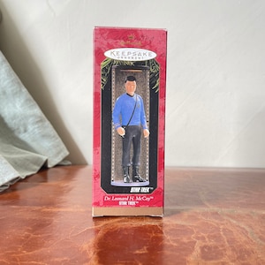 Vintage Star Trek McCoy Christmas Ornament 1996 Leonard H McCoy Hallmark Keepsake Holiday Collectible NIB OR1310