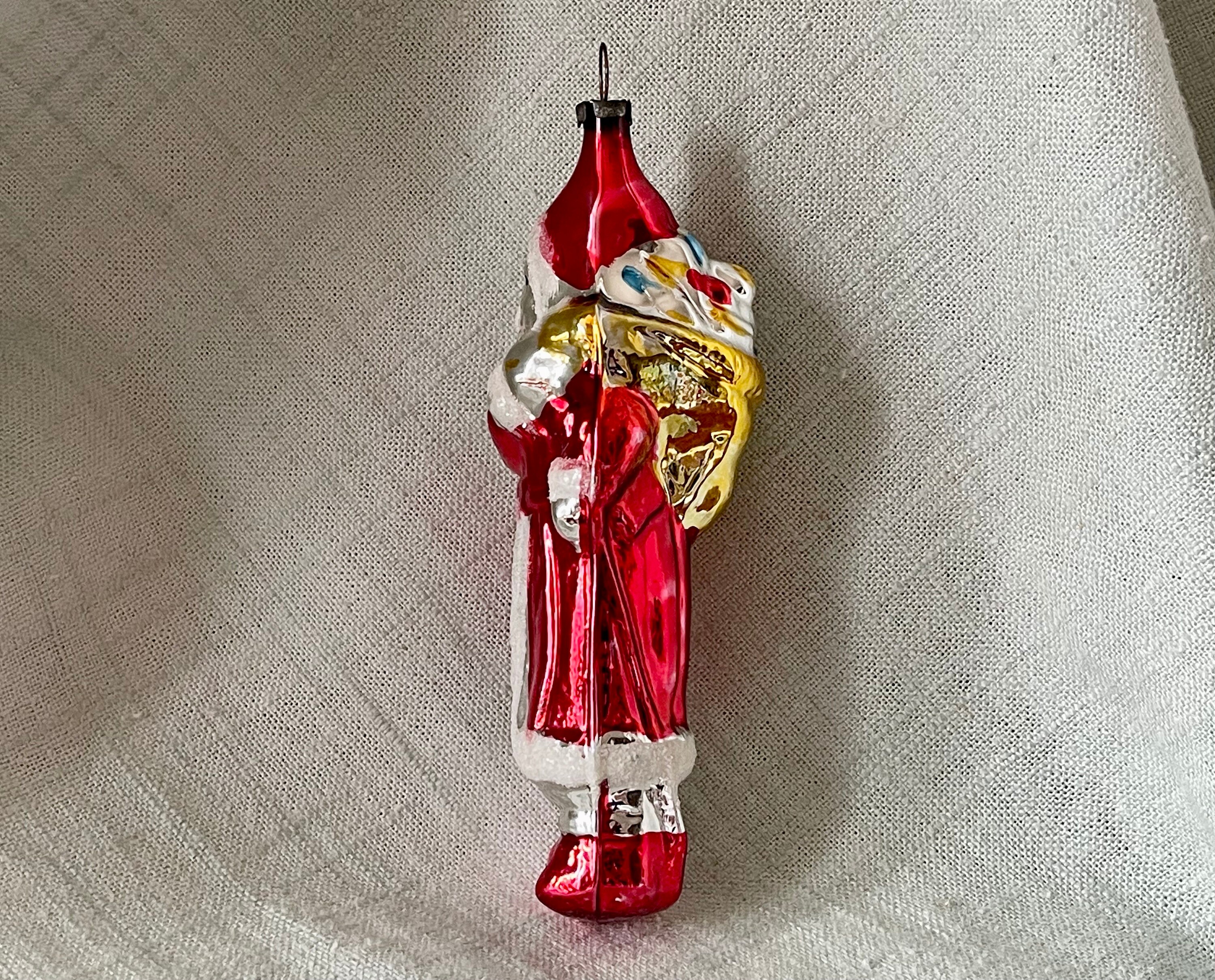 Vintage Polish Santa Ornament Hand Paintec Blown Glass Poland 1950’s ...