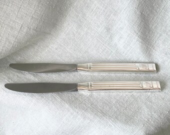 Vintage United Airlines Silver Plated Dinner Knife Aviation