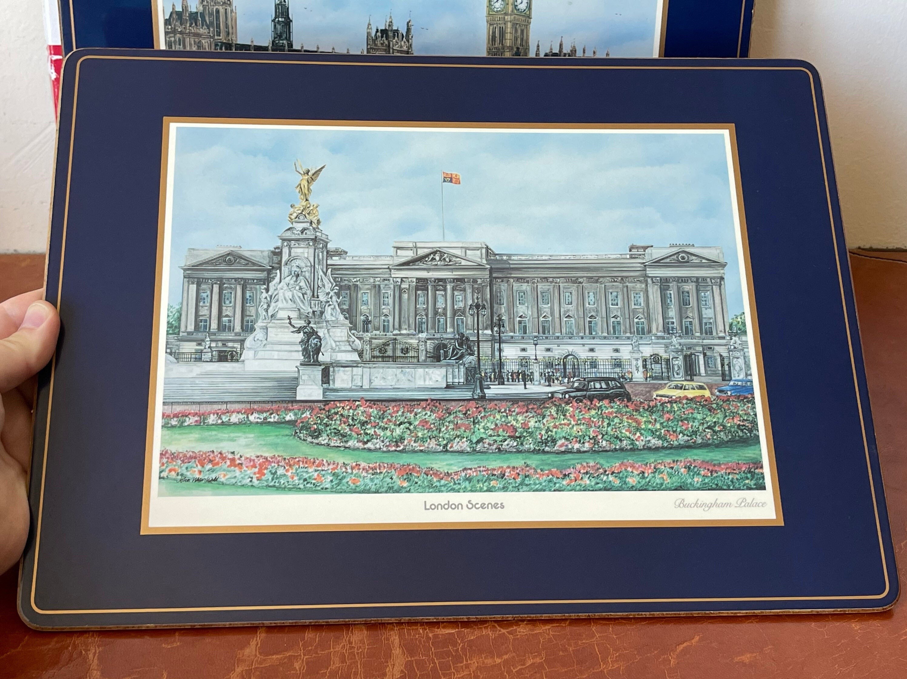 Vintage English London Views Scenes Of London Placemats Place Table