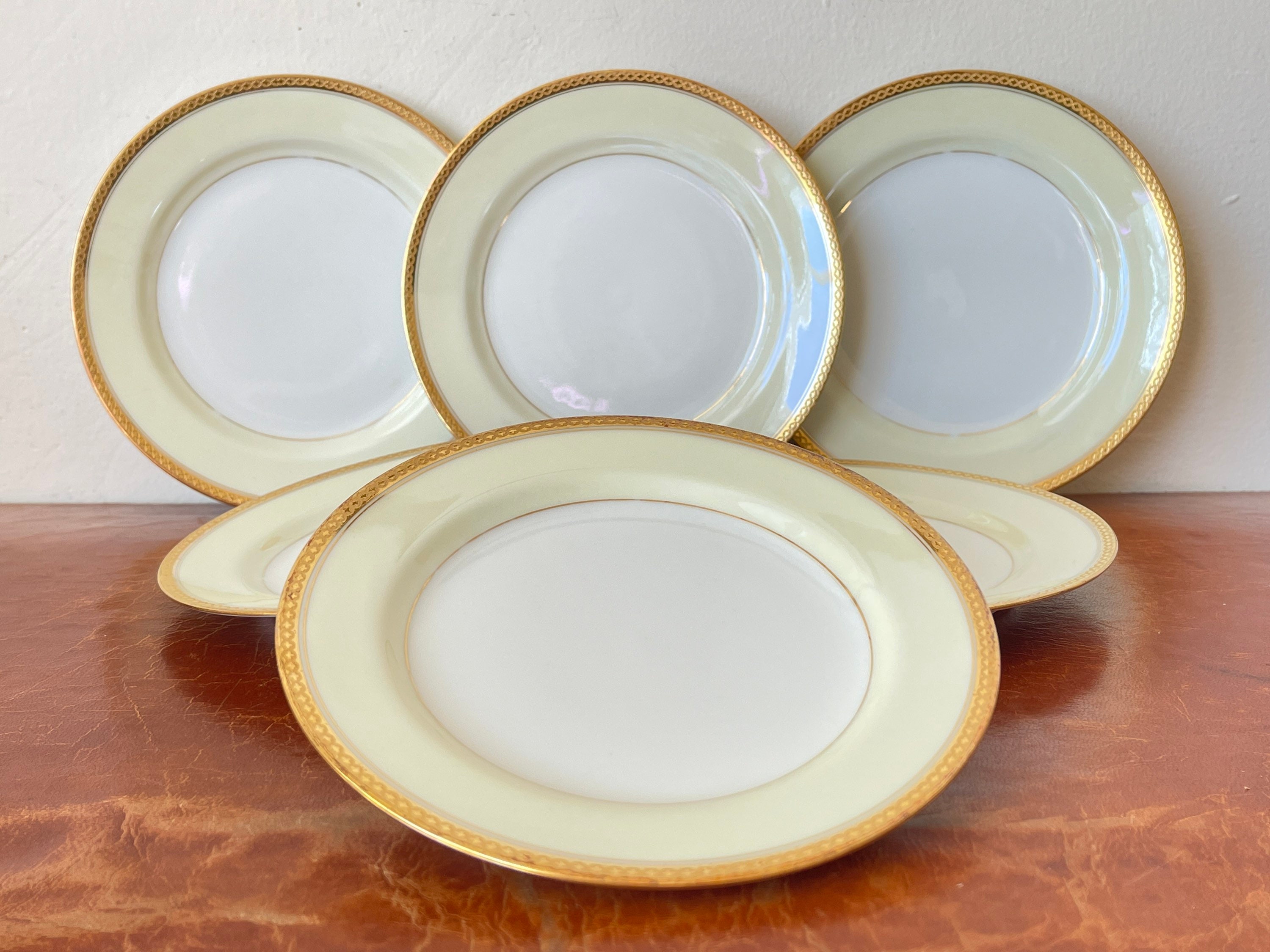 Haviland Limoges France Gold Band Bread and Butter Plates