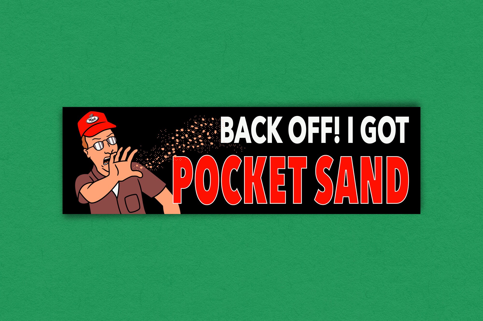 Pocket Sand Funny BUMPER STICKER vinyl Etsy
