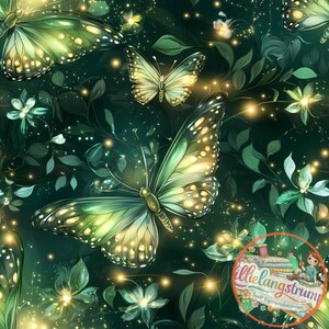Tela, producción propia, Butterfly Magic, por metros, tela infantil, jersey, felpa francesa, muselina, jersey canalé #45 imagen 1