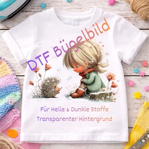 DTF Bügelbild Igel Flüsterer Bügelbilder Patches Aufnäher Aufbügler #11