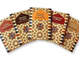 Handcrafted Dark Chocolate Bars (individual bars)