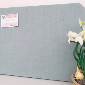 Duck Egg Fabric covered cork board / pin board