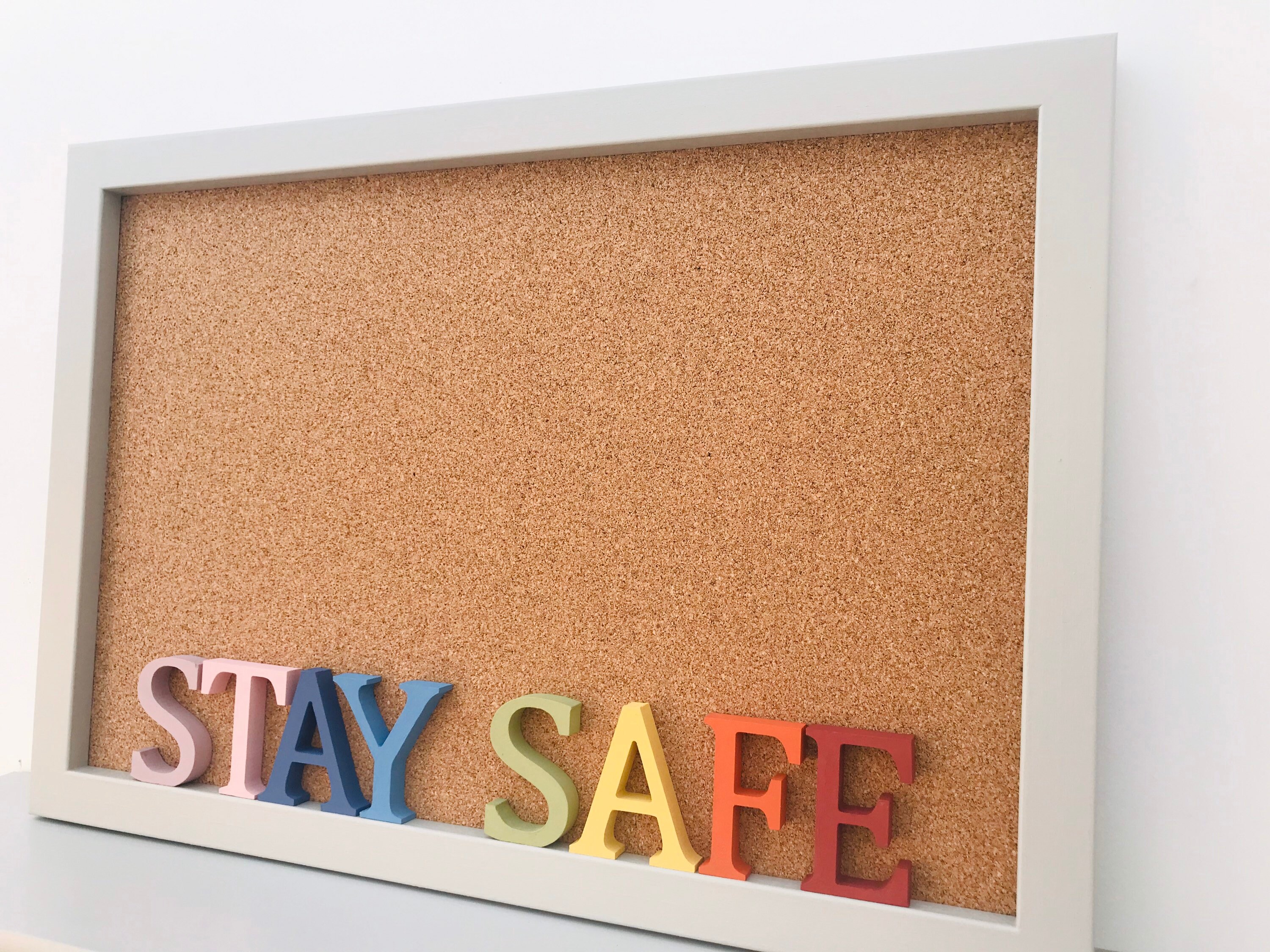 Chunky Solid Wooden Framed Pin Board / Notice Board Etsy UK