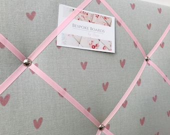 Sophie Allport heart fabric memo board / notice board