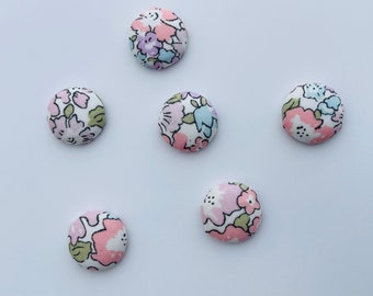 Liberty fabric drawing pins / push pins / magnets