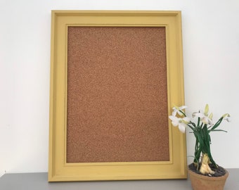 Shabby Chic Light Gold Little Greene Framed Pin Board / Noticeboard