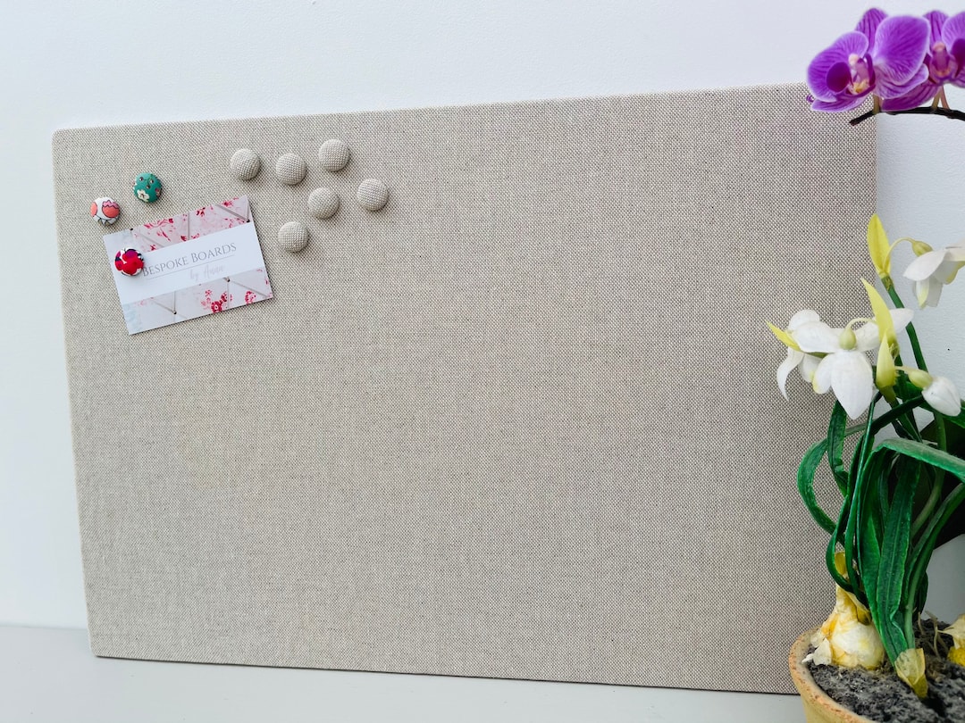 Linen Fabric Board / Notice Board Etsy UK