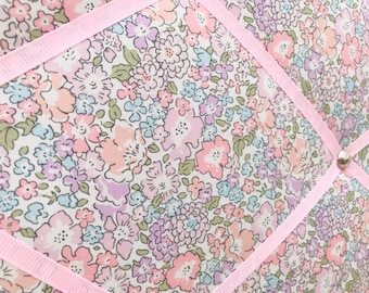 Liberty fabric memo board / notice board / girls room decor