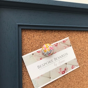 Solid wooden framed cork board / notice board