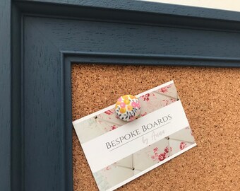 Solid wooden framed cork board / notice board