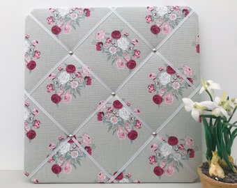 Sophie Allport Peony fabric memo board / notice board