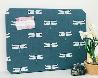 Sophie Allport Dragonfly Fabric covered cork board / pin board
