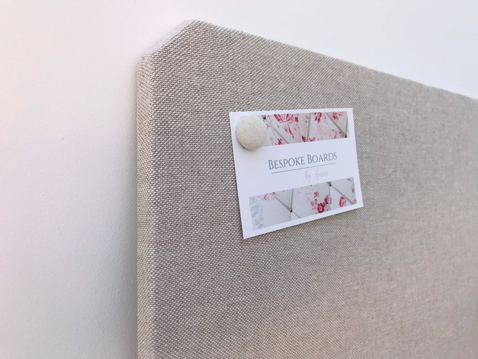 Linen Fabric Covered Notice Board / Pin Board Etsy UK
