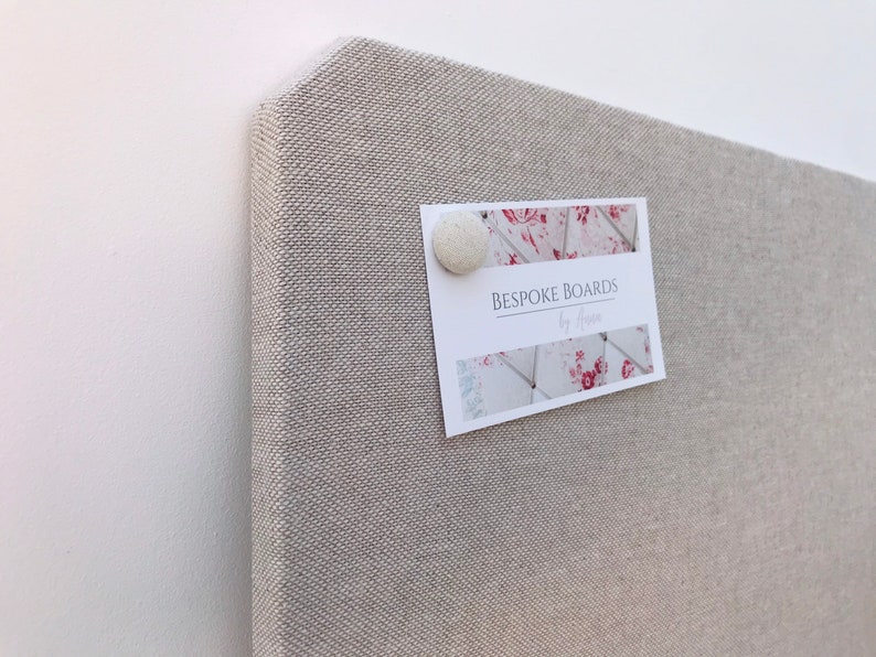 Linen Fabric covered Notice board / pin board Etsy