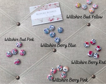 Linen and Liberty fabric memo board / notice Board