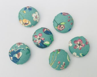 Liberty fabric drawing pins / push pins / magnets