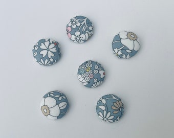 Liberty fabric drawing pins / push pins / magnets