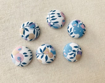 Liberty fabric drawing pins / push pins / magnets