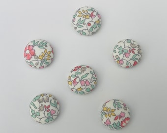 Liberty fabric drawing pins / push pins / magnets