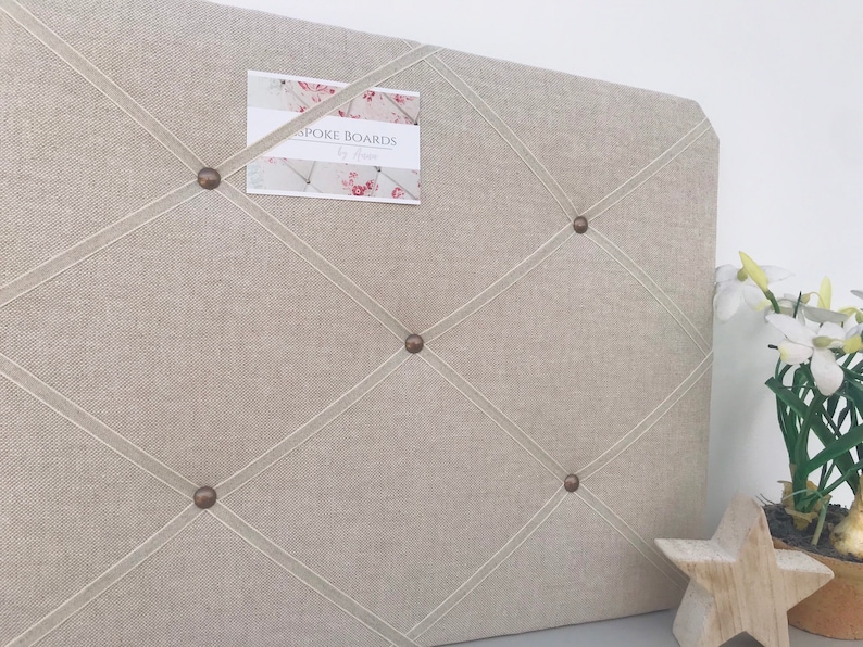 Linen Fabric Memo Board / Notice Board Etsy UK
