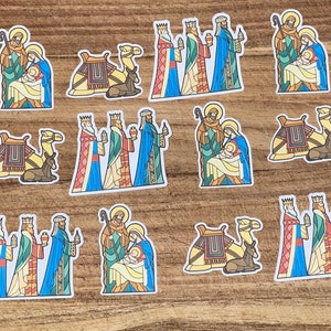 Konfetti z postaciami z szopki, Konfetti z motywem biblijnym, Dekoracje imprezowe z motywem szopki, Dekoracje na święta religijne