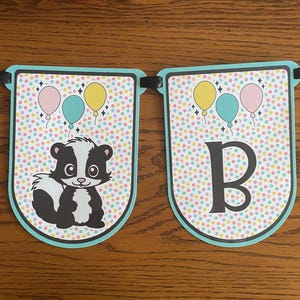 Skunk birthday party decorations,Skunk themed party supplies,Skunk baby shower banner,Skunk party decorations,Skunk banner for celebrations